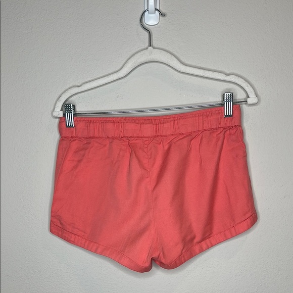 Roxy Pink Athletic Shorts with White Tie - Picture 3 of 3